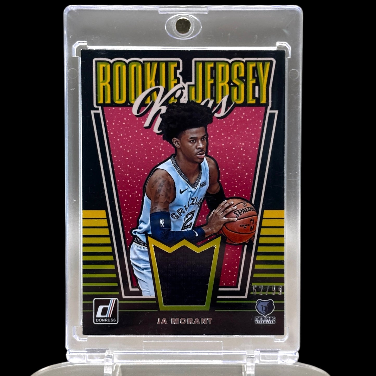 Ja Morant (Memphis Grizzlies) Rookie Jersey, Player Worn Patch, 62/99