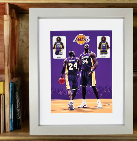 NBA - Shaquille O'Neal & Kobe Bryant, Los Angeles Lakers 'Duo Design'