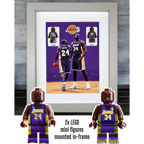 NBA - Shaquille O'Neal & Kobe Bryant, Los Angeles Lakers 'Duo Design'