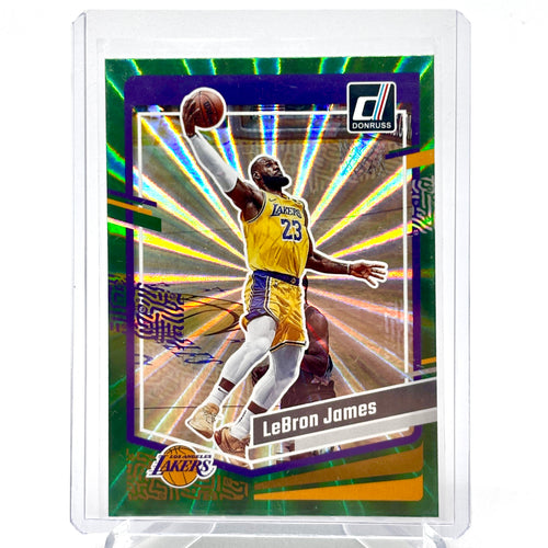 Lebron James (LA Lakers) Donruss Green Laser