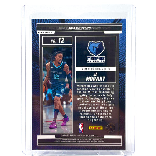 Ja Morant (Memphis Grizzlies) Mosaic Jam Masters, Silver Prizm