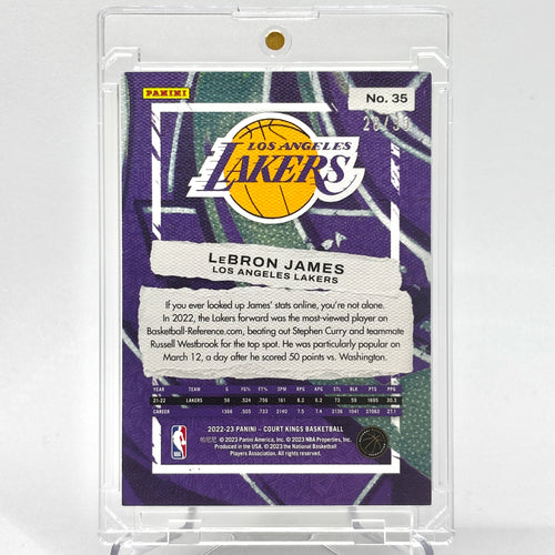 /99 Lebron James (LA Lakers) Court Kings, Amethyst 26/99