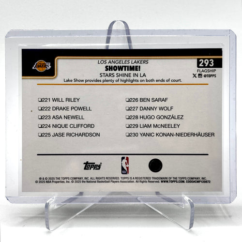 Stars Shine in LA (LA Lakers) Topps Flagship