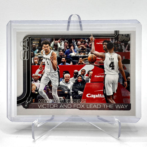 New Duo Excels (San Antonio Spurs) Topps Flagship