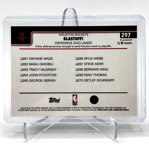 Defensive Duo Leads (Houston Rockets) Topps Flagship