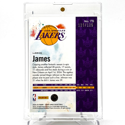 /125 Lebron James (LA Lakers) Court Kings, Burgandy 125/125 bookend