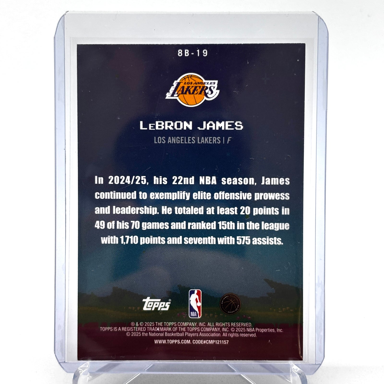 Lebron James (LA Lakers) Topps Flagship, 8 Bit Ballers
