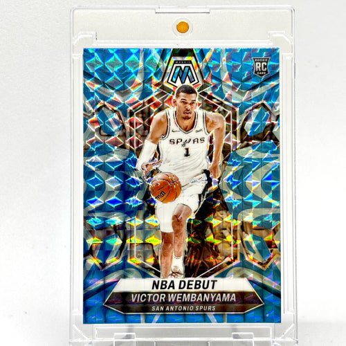 RC Victor Wembanyama (San Antonio Spurs) Mosaic NBA Debut Blue Prizm, rookie