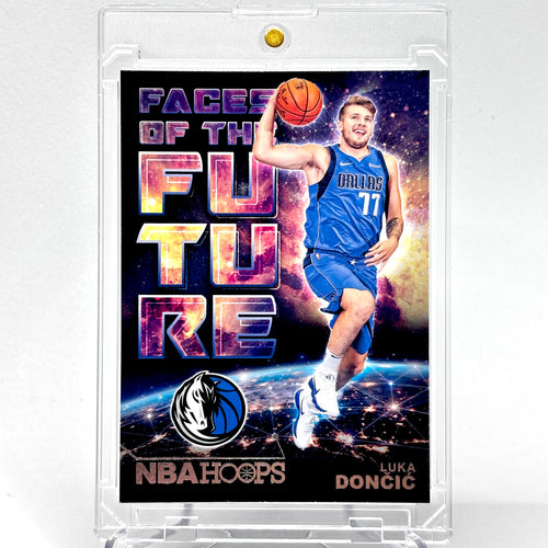 RC Luka Doncic (Dallas Mavericks) NBA Hoops, Faces Of The Future rookie