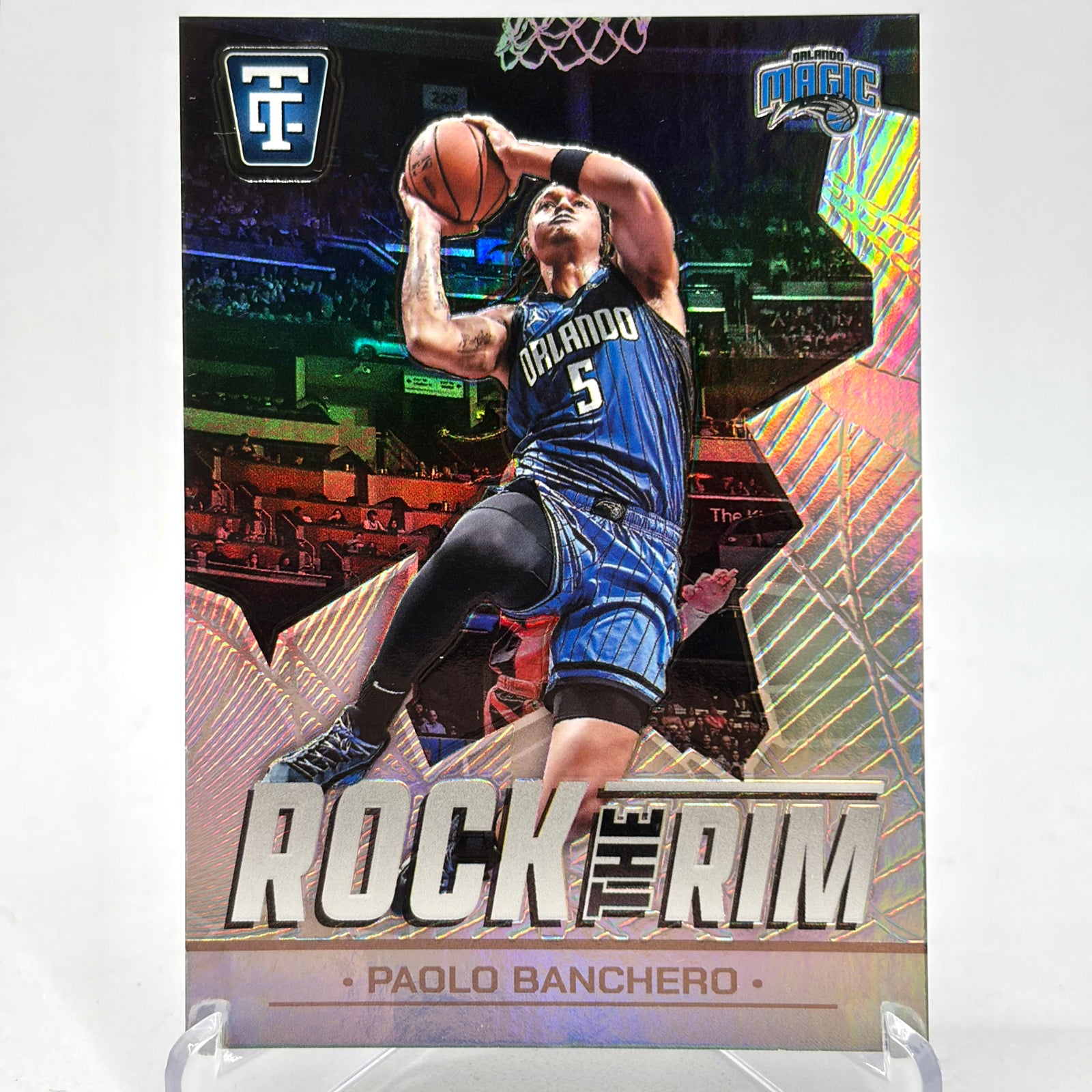 Paolo Banchero (Orlando Magic) Totally Certified, Rock The Rim, mirror refractor