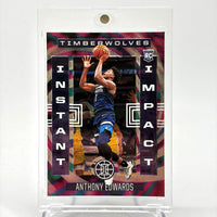 RC Anthony Edwards (Minnesota Timberwolves) Illusion, Instant Impact holo foil rookie
