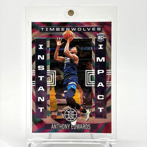 RC Anthony Edwards (Minnesota Timberwolves) Illusion, Instant Impact holo foil rookie