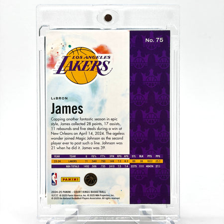 SP Lebron James (LA Lakers) Court Kings, Artist Proof, blue, black + gold short print