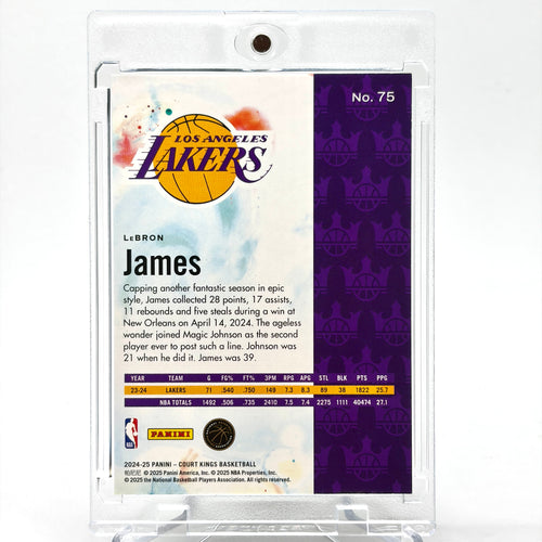 SP Lebron James (LA Lakers) Court Kings, Artist Proof, blue, black + gold short print