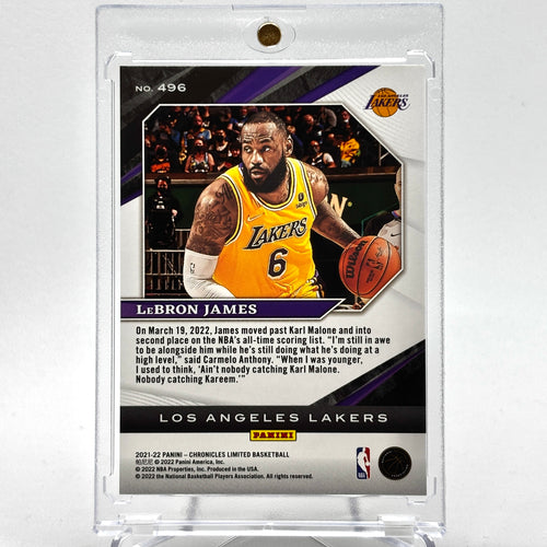 SP /75 Lebron James (LA Lakers) Chronicles Limited Red 38/75