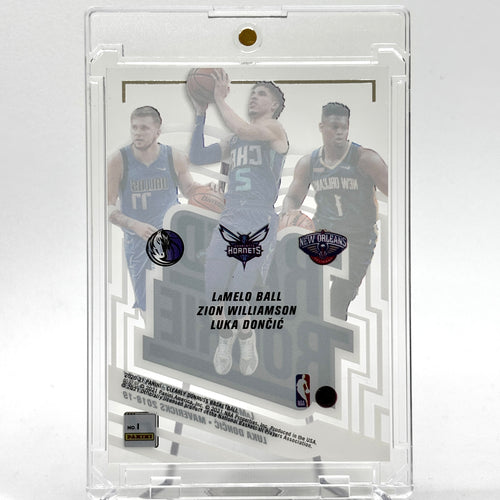 SSP RC Luka/LaMelo/Zion - Clearly Donruss, Rated Rookie super short print