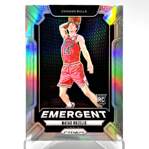 RC Matas Buzelis (Chicago Bulls) Prizm Emergent, Silver Prizm rookie