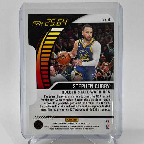 Stephen Curry (Golden State Warriors) Donruss Elite, Full Throttle die-cut