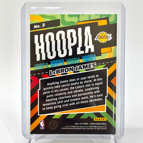 Lebron James (LA Lakers) NBA Hoops, Hoopla holo refractor