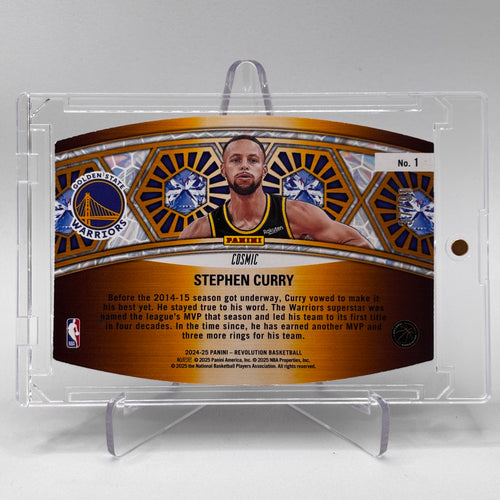 /99 Stephen Curry (Golden State Warriors) Revolution Ring Bearers, Cosmic die cut 37/99