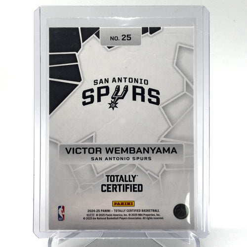 Victor Wembanyama (San Antonio Spurs) Totally Certified, Rock The Rim, silver mirror