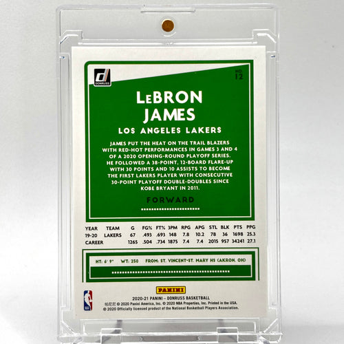 SSP /99 Lebron James (LA Lakers) Donruss Choice red 42/99