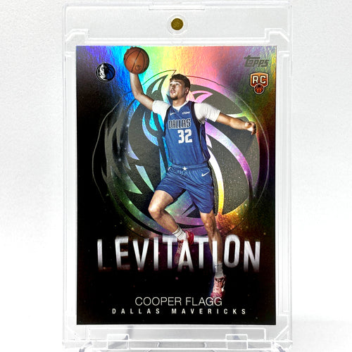 SP RC Cooper Flagg (Dallas Mavericks) Topps rookie, Levitation Foil Refractor, short print