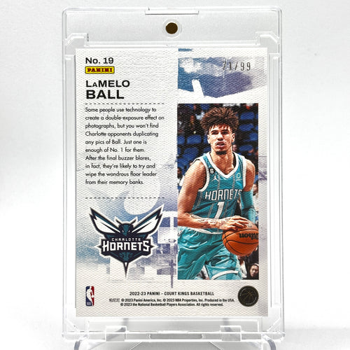 /99 Lamelo Ball (Charlotte Hornets) Court Kings, Double Exposure amethyst 71/99