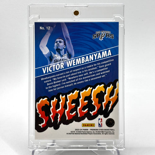 RC Victor Wembanyama (San Antonio Spurs) Hoops Premium Stock, Sheesh holo