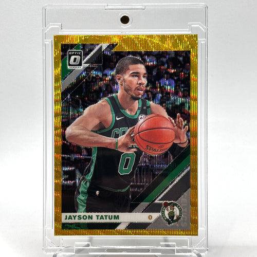 SP Jason Tatum (Boston Celtics) Optic Gold Wave Prizm short print