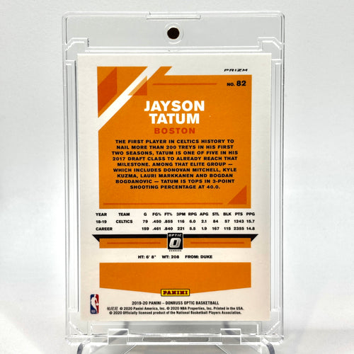 SP Jason Tatum (Boston Celtics) Optic Gold Wave Prizm short print