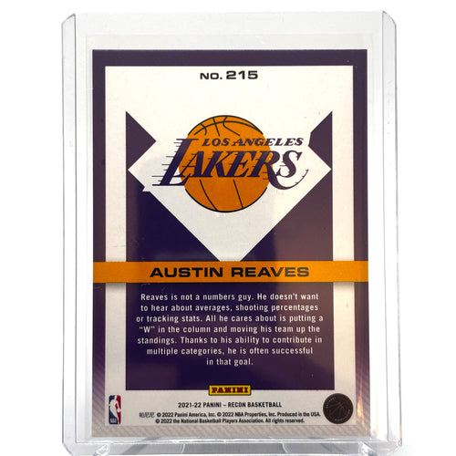 RC Austin Reeves (LA Lakes) Recon Rookie, Purple Holo