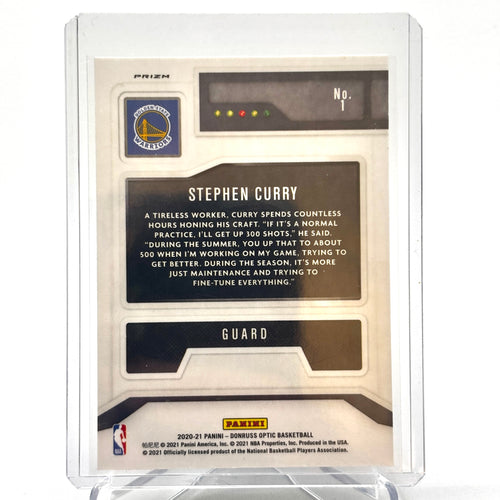 Stephen Curry (Golden State Warriors) Optic T Minus 3,2,1 Prizm Purple
