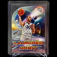 Stephen Curry (Golden State Warriors) Topps Chrome, Launched Into Orbit, die-cut
